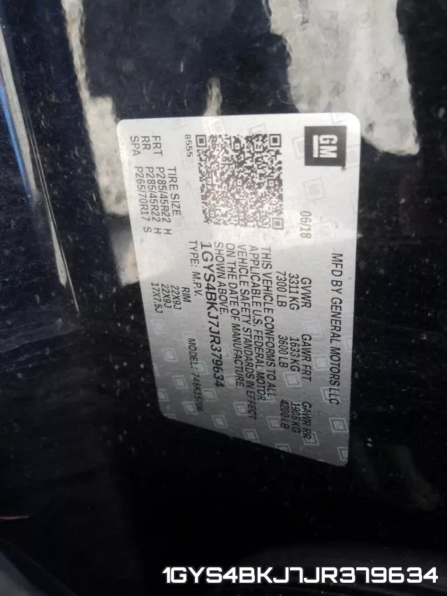 1GYS4BKJ7JR379634 фото 2