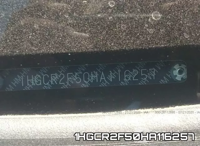 1HGCR2F50HA116257 фото 10