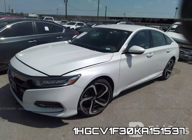 1HGCV1F30KA151537 фото 3
