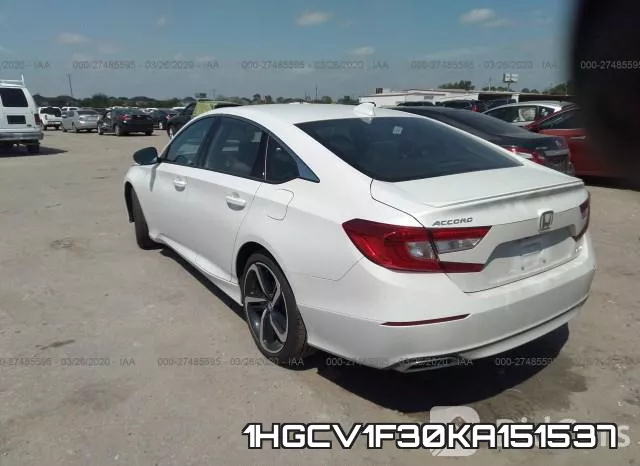 1HGCV1F30KA151537 фото 4