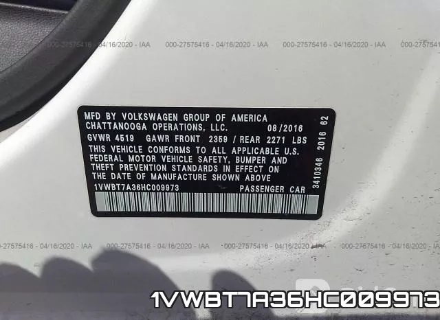 1VWBT7A36HC009973 фото 10