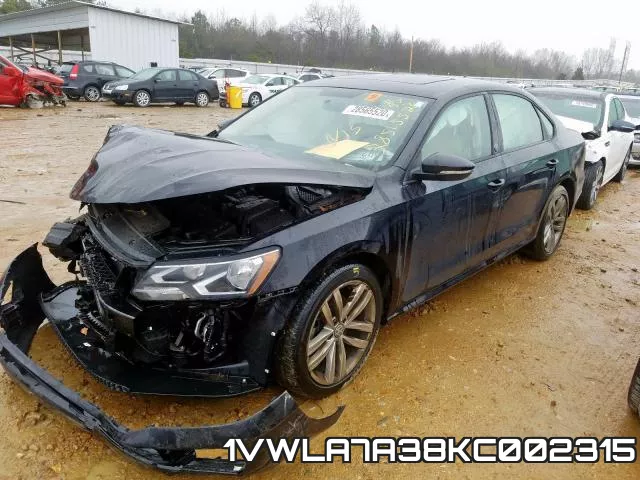 1VWLA7A38KC002315 фото 3