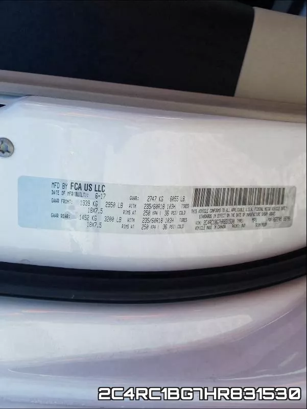 2C4RC1BG7HR831530 фото 2