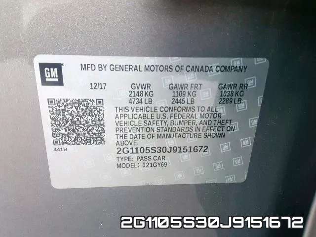 2G1105S30J9151672 фото 2
