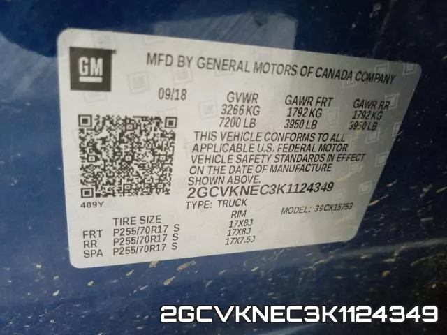2GCVKNEC3K1124349 фото 2