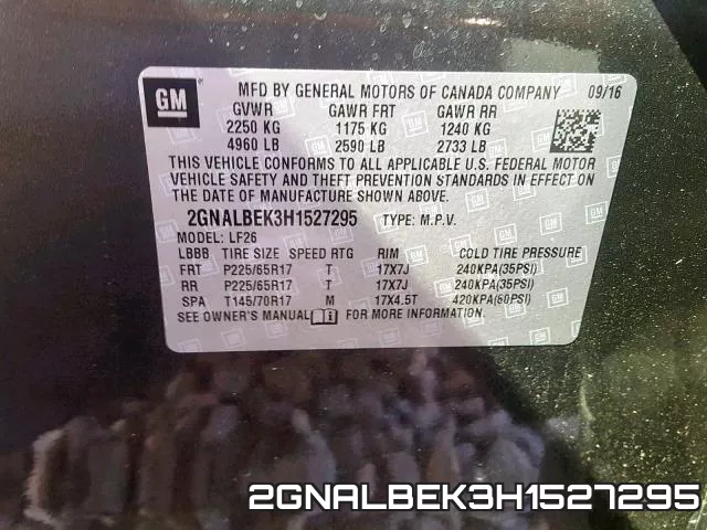 2GNALBEK3H1527295 фото 2