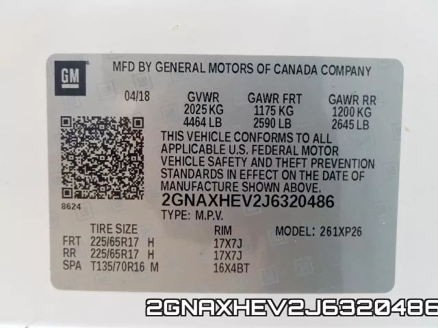 2GNAXHEV2J6320486 фото 2