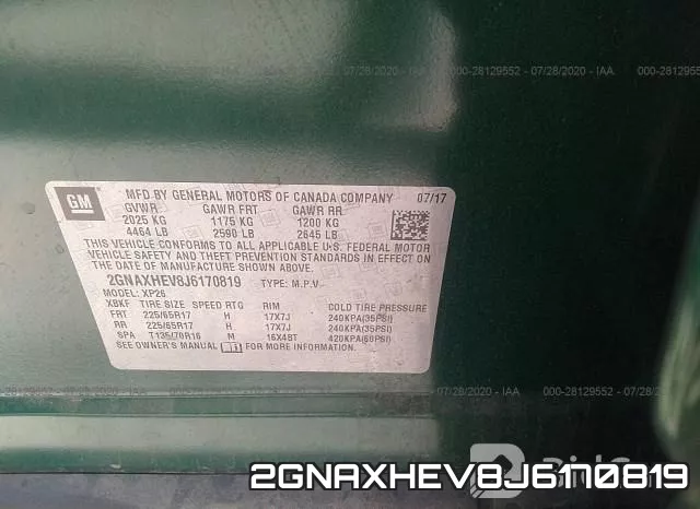 2GNAXHEV8J6170819 фото 10