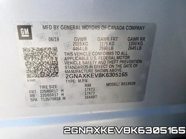 2GNAXKEV8K6305165 фото 2