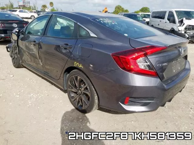 2HGFC2F87KH581359 фото 4