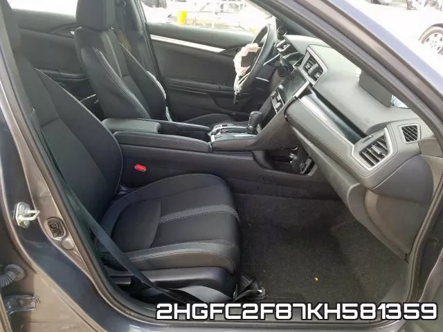 2HGFC2F87KH581359 фото 6