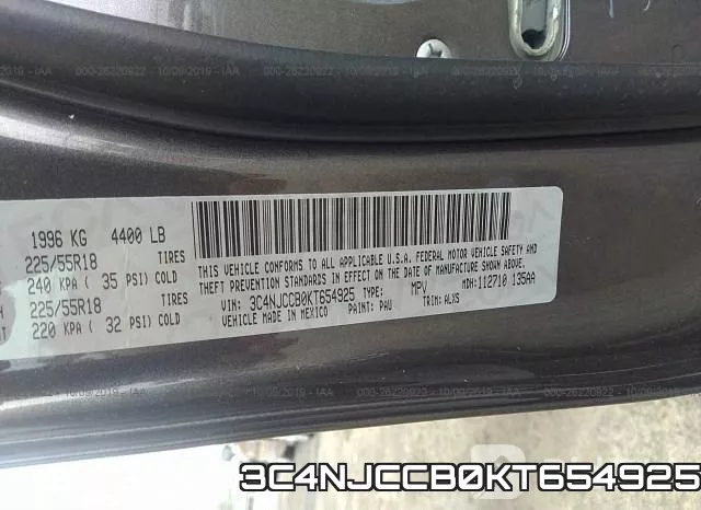 3C4NJCCB0KT654925 фото 10