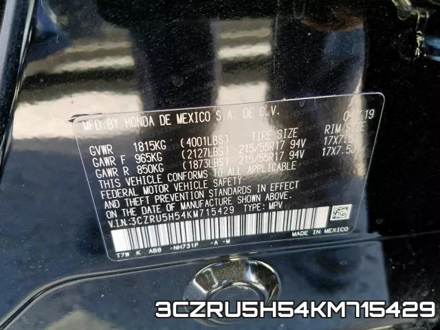 3CZRU5H54KM715429 фото 2