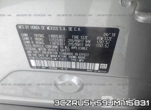 3CZRU5H59JM715831 фото 10