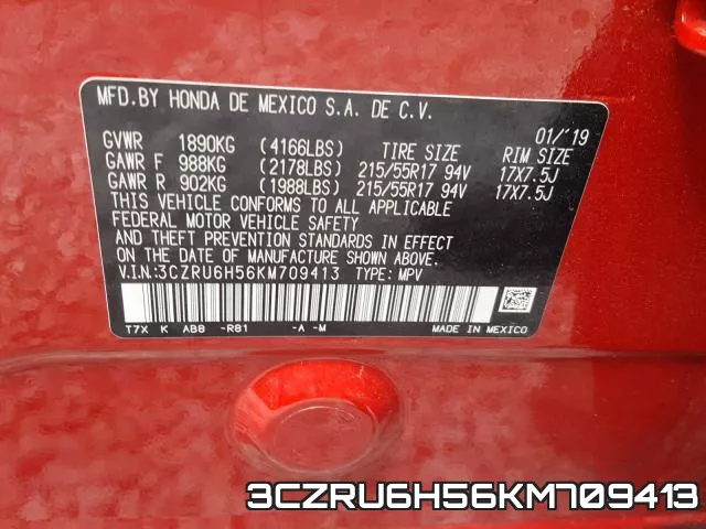 3CZRU6H56KM709413 фото 2