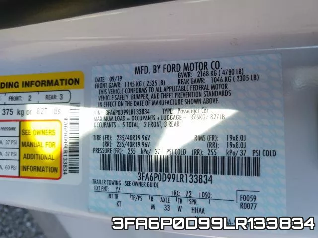 3FA6P0D99LR133834 фото 2