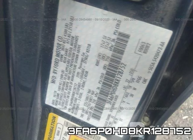 3FA6P0HD8KR128752 фото 10