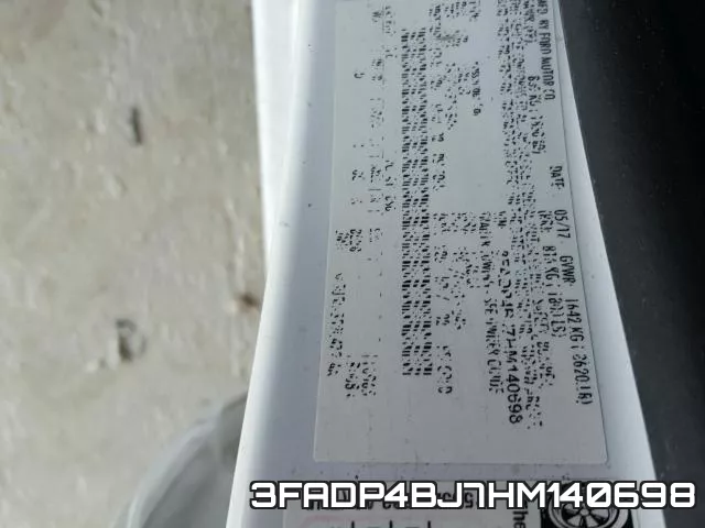 3FADP4BJ7HM140698 фото 2