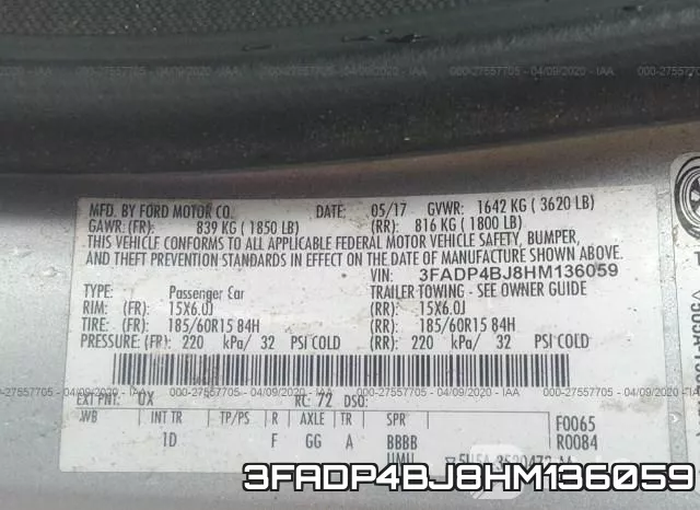 3FADP4BJ8HM136059 фото 10