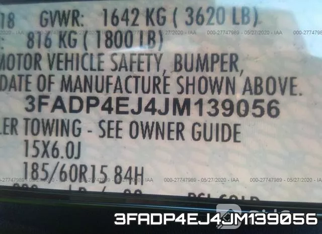 3FADP4EJ4JM139056 фото 10