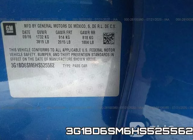 3G1BD6SM6HS525562 фото 10