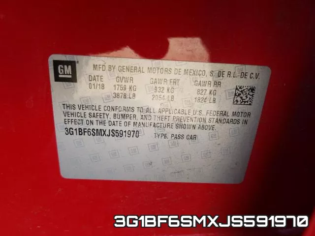 3G1BF6SMXJS591970 фото 2