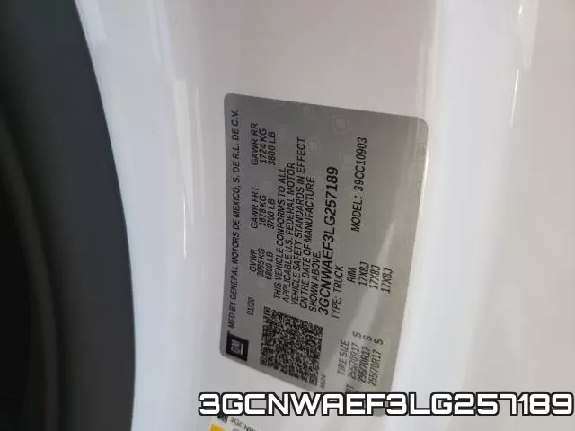 3GCNWAEF3LG257189 фото 2