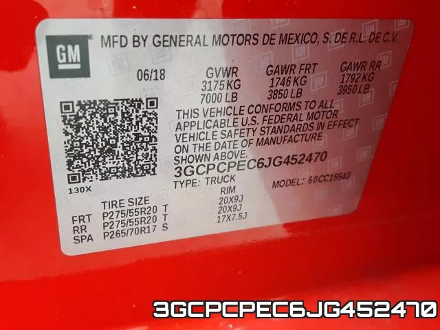 3GCPCPEC6JG452470 фото 2