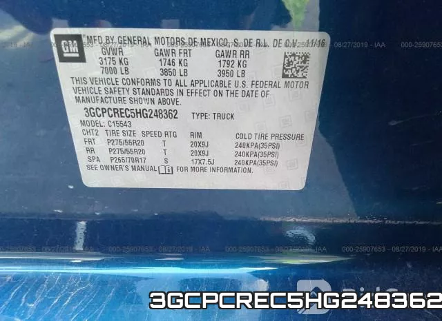 3GCPCREC5HG248362 фото 10