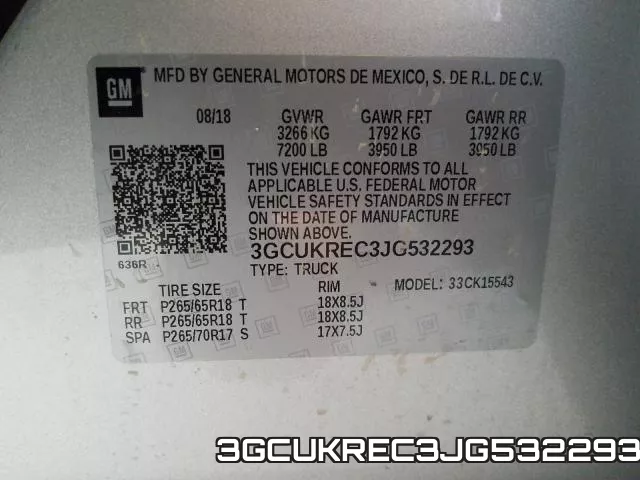3GCUKREC3JG532293 фото 2