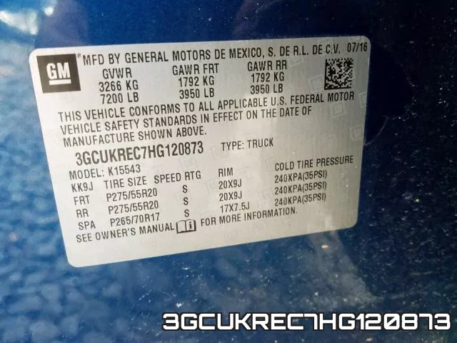 3GCUKREC7HG120873 фото 2