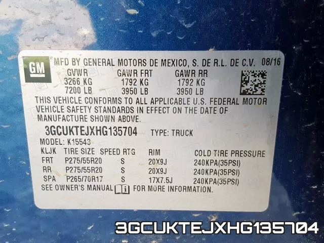 3GCUKTEJXHG135704 фото 2