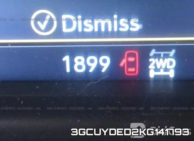 3GCUYDED2KG141793 фото 8