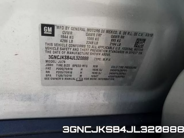 3GNCJKSB4JL320888 фото 2