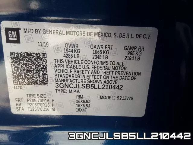 3GNCJLSB5LL210442 фото 2