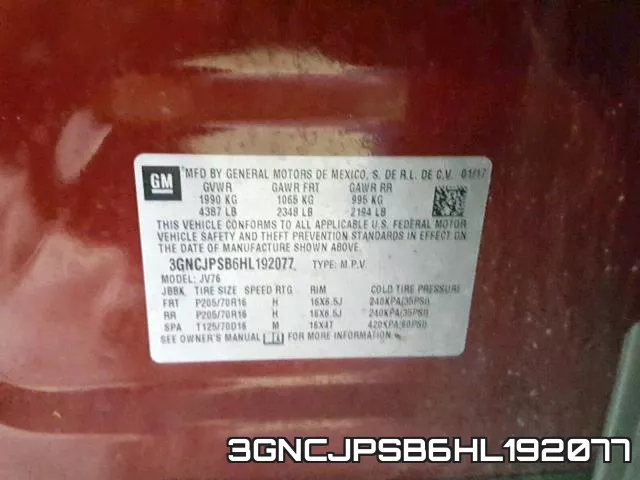 3GNCJPSB6HL192077 фото 2