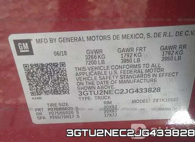 3GTU2NEC2JG433828 фото 10