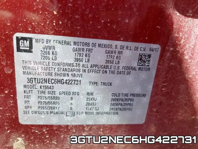 3GTU2NEC6HG422731 фото 2