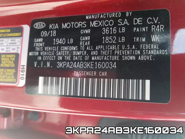3KPA24AB3KE160034 фото 2
