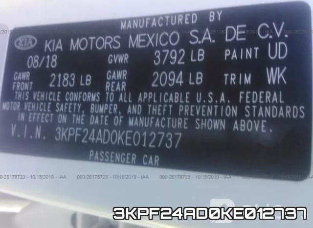 3KPF24AD0KE012737 фото 10