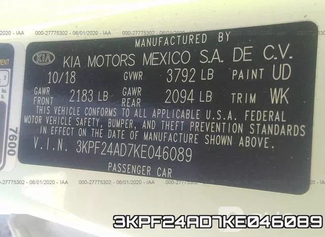 3KPF24AD7KE046089 фото 10