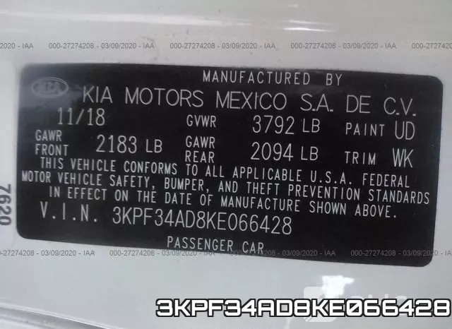 3KPF34AD8KE066428 фото 10