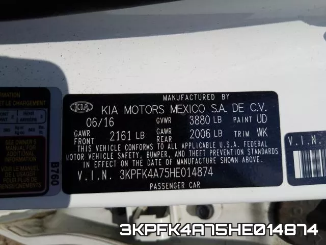 3KPFK4A75HE014874 фото 2