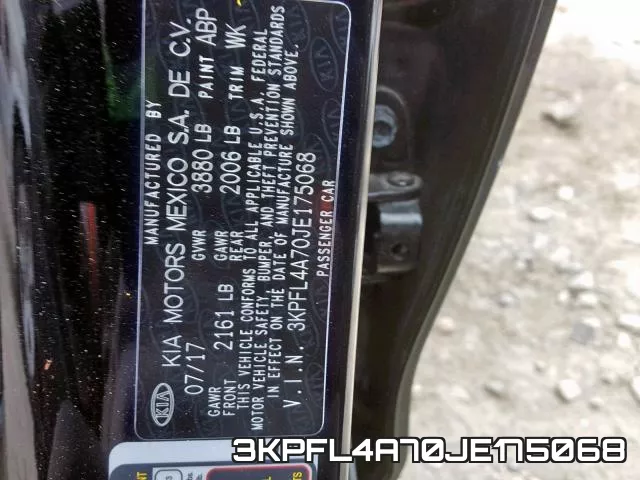 3KPFL4A70JE175068 фото 2