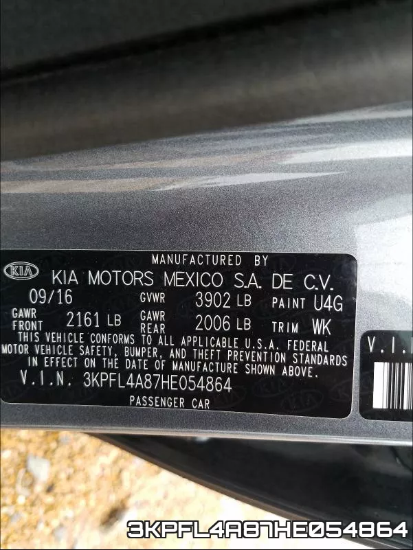 3KPFL4A87HE054864 фото 2