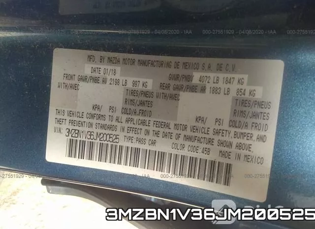 3MZBN1V36JM200525 фото 10