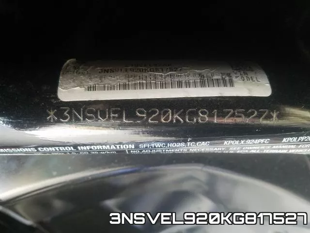 3NSVEL920KG817527 фото 2