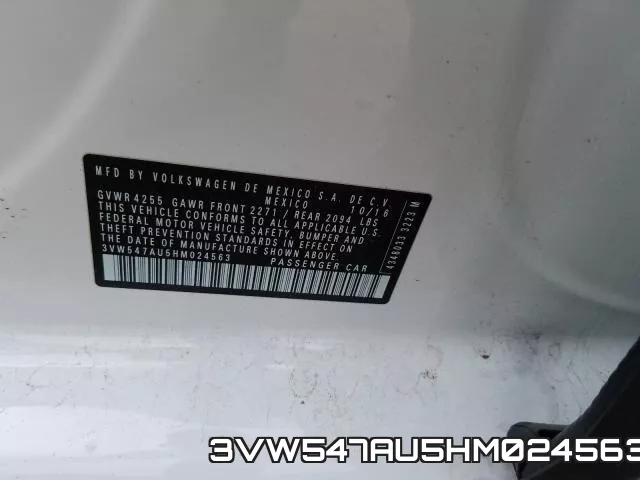 3VW547AU5HM024563 фото 2