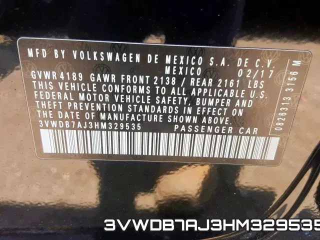 3VWDB7AJ3HM329535 фото 2