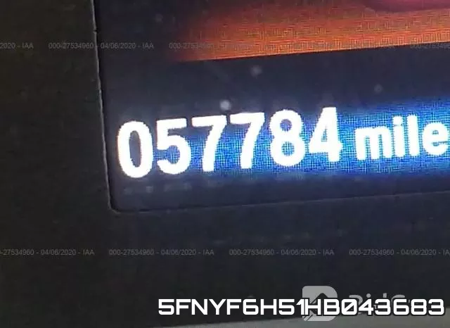 5FNYF6H51HB043683 фото 8